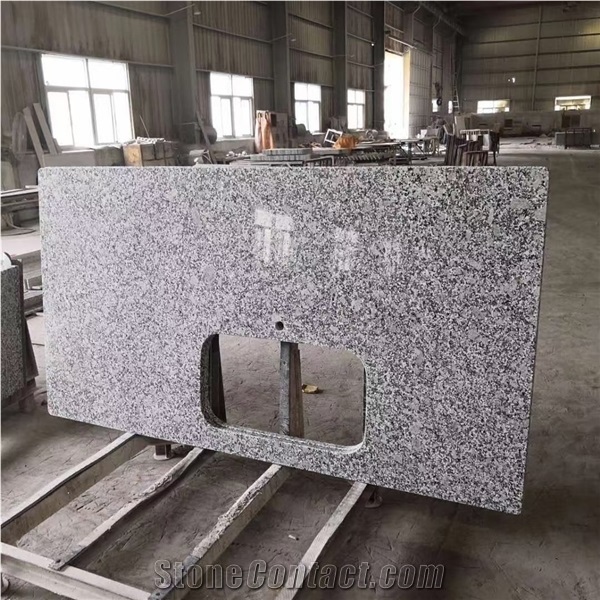 Bala White Flower Granite Kitchen Countertop
