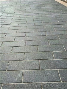 Green Porphyry Cube Stone Paver Setts