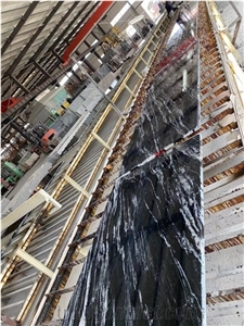 Nero Sandiago Fantasy Landscape Granite Polish Slab