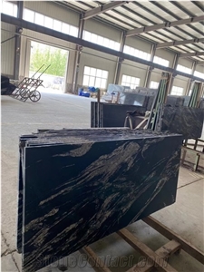Nero Sandiago Fantasy Landscape Granite Polish Slab