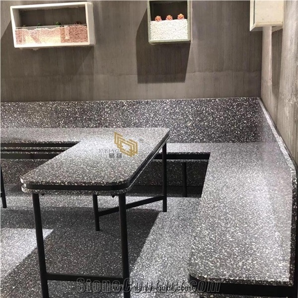 China Factory Grey Terrazzo Tiles for Floor/Table/Bench