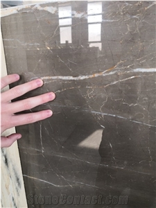 Olive Maron Marble Block, Turkey Brown Marble