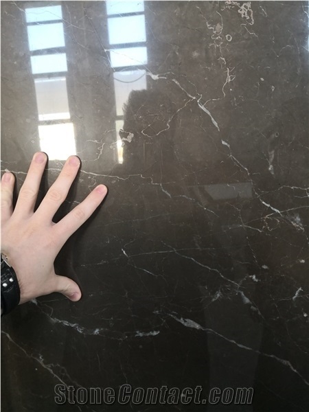 Olive Maron Marble Block, Turkey Brown Marble