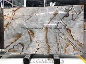 Luxury Roma Impression Blue Roma Quartzite Slabs