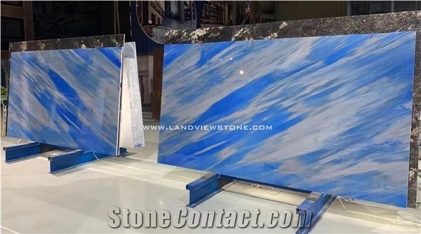 New Blue Sky Quartzite Azul Macaubas Countertop Island Slabs