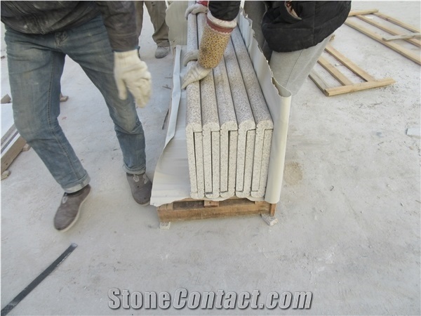 G682 Granite,Chinese Yellow Granite Stair Cast Stone Steps
