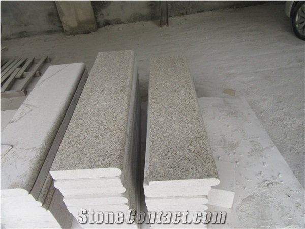 G682 Granite,Chinese Yellow Granite Stair Cast Stone Steps