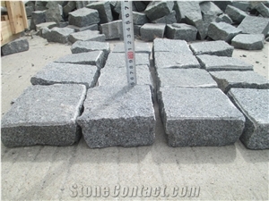 Impala Grey G654 Chinese Granite Paving Stone Cobble Pavers