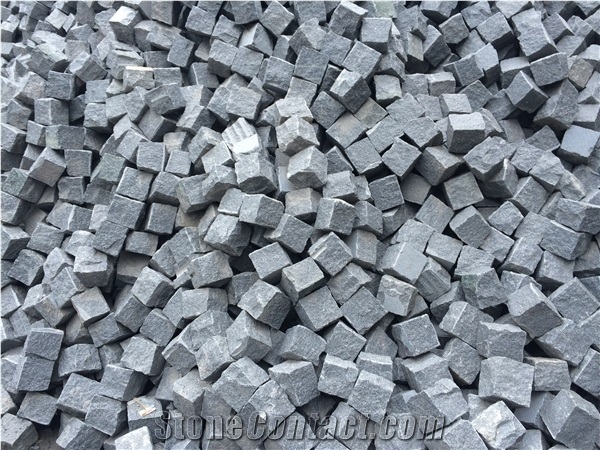 Impala Grey G654 Chinese Granite Paving Stone Cobble Pavers