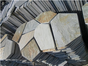 Natural Beige Slate/ Quartz Cultured Walling Paver