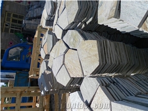 Natural Beige Slate/ Quartz Cultured Walling Paver