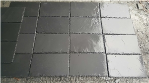 Natural Hubei Grey Split Face Slate Tile Roofing Coating