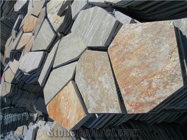 Natural Slate Courtyard Garden Stepping Stone Patio Pavers