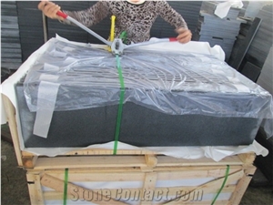 Polished G654 Dark Grey Granite Chinese Stone Stair Steps