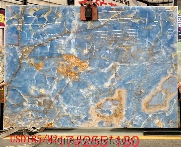 Antofagasta Azul Blue Bronw Onyx Slab in China Market