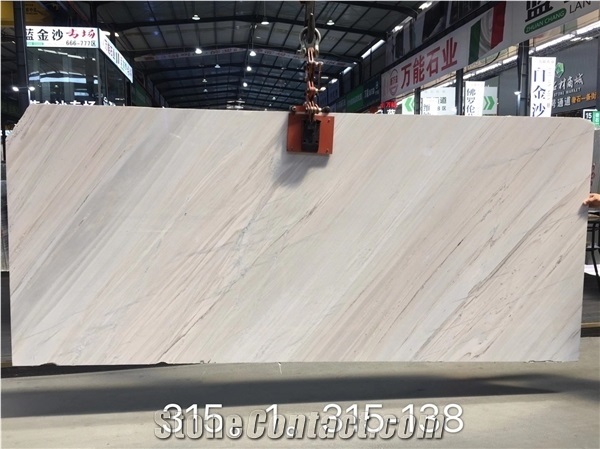 Palissandro Reale White Marble Marmo Slab Wall Tile in China