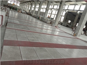 Cheap Polished Wooden White Marble Tile