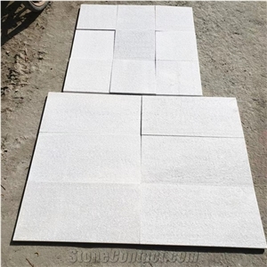 Chinese Flamed Crystal White Natural Quartzite Flooring Tile Chinese Flamed Crystal White Natural Quartzite Flooring Tile