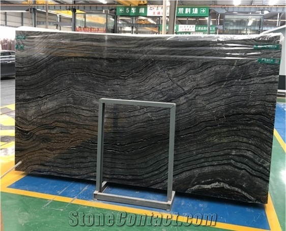 Kenyan Black Marble Slab for Background Wall, Marble Slabs