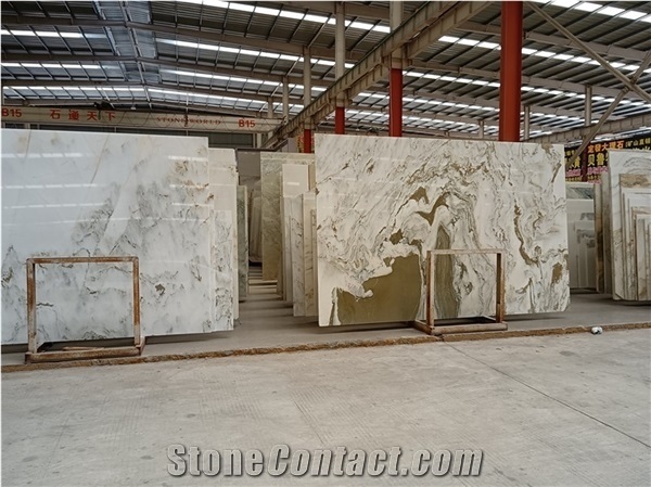 Landscape Painting Slab for Wall, Landscape Painting Slab