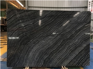 Natural Black Stone with Wooden Vein, Natural Stone