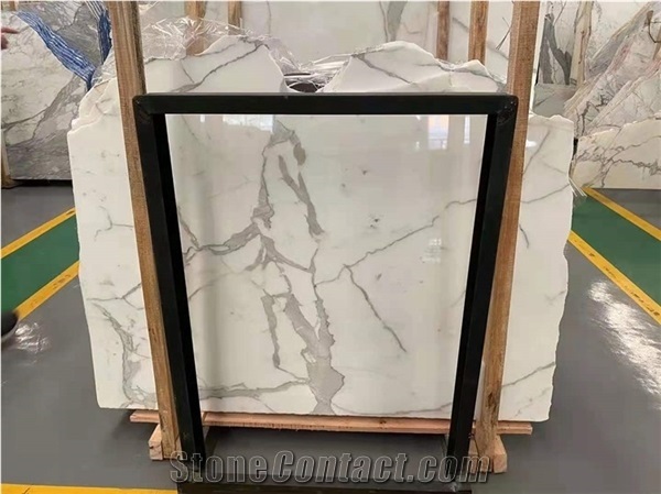 Polished Big White Marble Slab, White Marble Slab