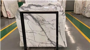 Polished Big White Marble Slab, White Marble Slab