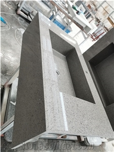 Popular Customize Saprkle Grey Quartz Countertop
