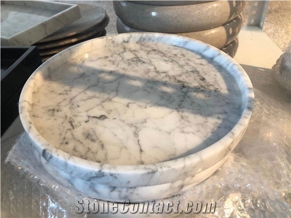 Decorative Home Custom Fruit Dish Marble Tray
