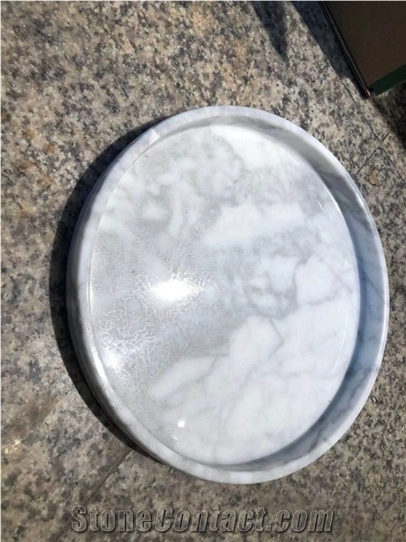 Decorative Home Custom Fruit Dish Marble Tray