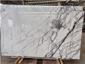 Milas Lilac Marble White Base Bookmatch Slabs
