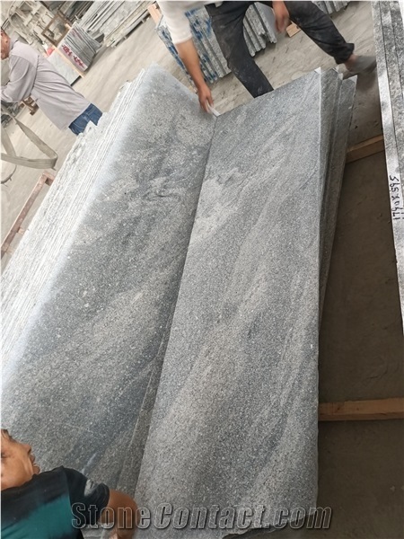 Mountain Grey Granite Slabs, Gray Granite with Veins