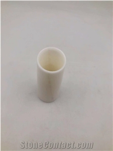 Snow White Onyx Color Flower Vase Modern Design
