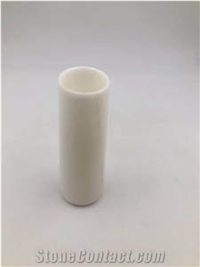 Snow White Onyx Color Flower Vase Modern Design
