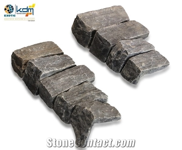Cultured Stones - Exposed Wall Stone, Grey Quartzite Exposed Wall Stone