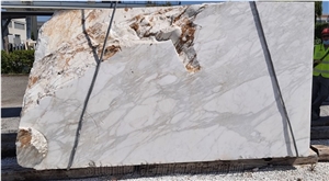 Calacatta Gold Marble Blocks, Italy White Marble