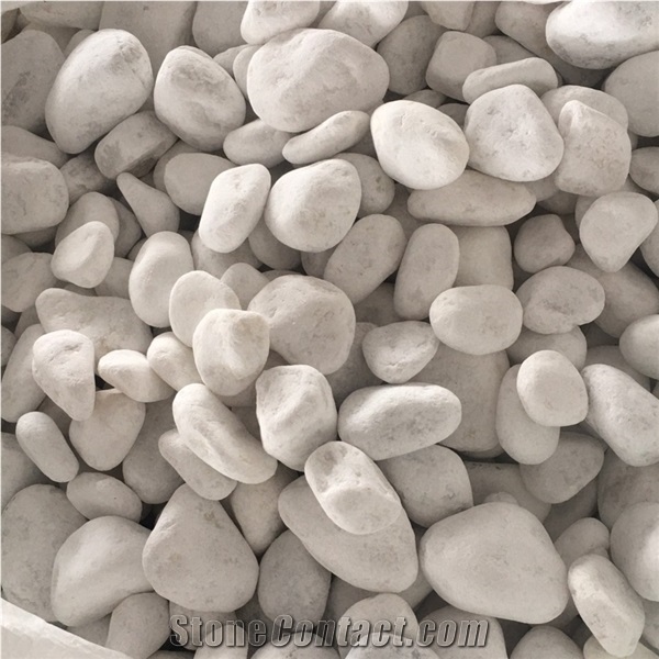 Factory Directly Sale White Pebble Stone for Decoration