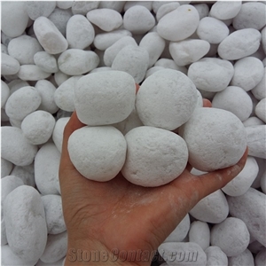 Factory Directly Sale White Pebble Stone for Decoration