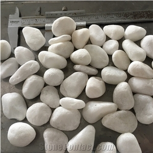 Factory Directly Sale White Pebble Stone for Decoration