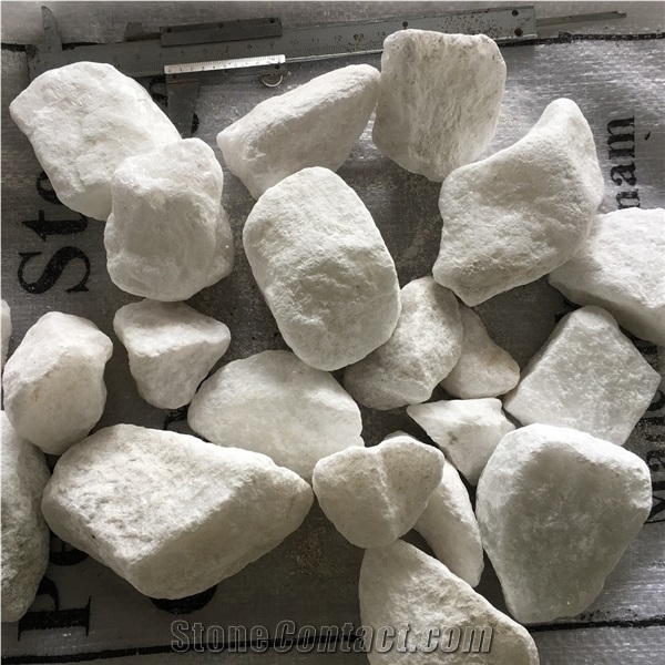 Factory Natural Stone White Color Gravel Aggregate