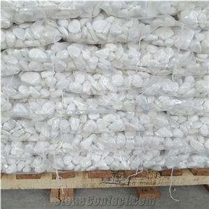 Factory Natural Stone White Color Gravel Aggregate