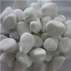 Unpolished Washed Snow White Pebble Stone Unpolished Washed Snow White Pebble Stone