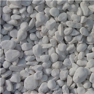 Vietnam High Quality Marble Snow White Pebble Stone Vietnam High Quality Marble Snow White Pebble Stone