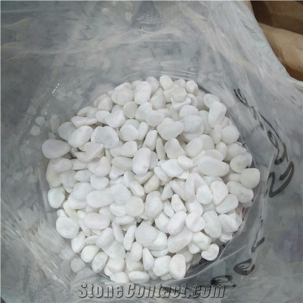 Vietnam High Quality Marble Snow White Pebble Stone