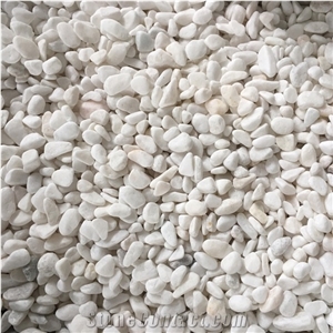 White Color Pebble Stone for Pavers Aquarium Terrazzo