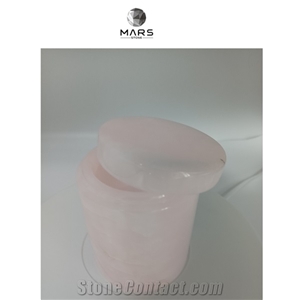 Amazon Hot Pink Onyx Backlit Translucent Pink Candle Jar