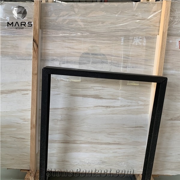 China Crystal White Wood Grain Marble Polished Slabs