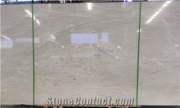 African Aus White Marble Slab