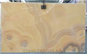 China Honey Orange Rosin Jade Onyx Slab