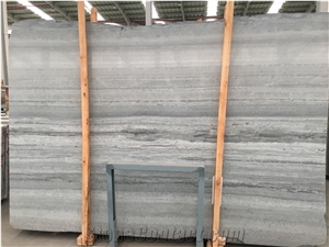 Honed Blue Wood Vein Marble Thin Tiles